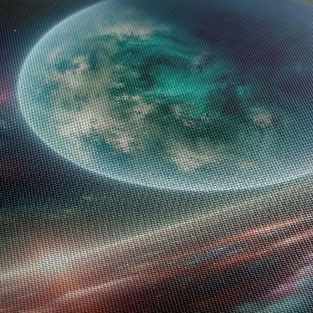 5 részes kép galaxis és bolygó