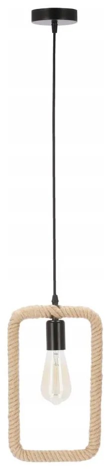 OSTOR kábeles csillár 1xE27/40W/230V bézs/fekete