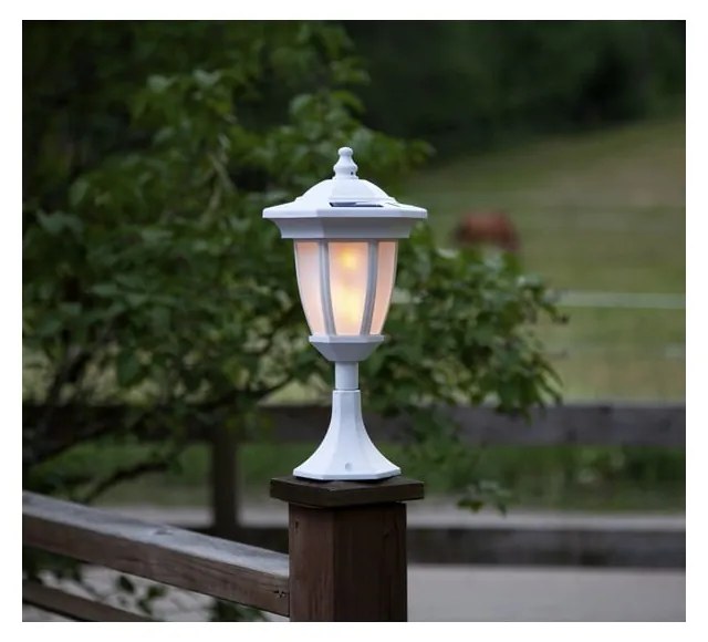 Flame fehér kültéri napelemes LED lámpa - Star TRading