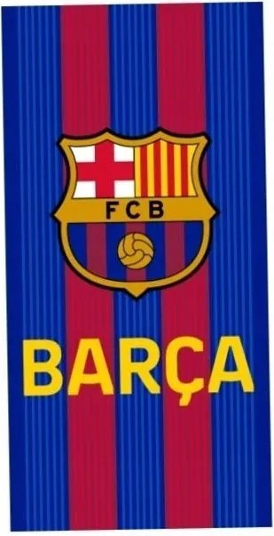 Fc Barcelona szurkolói strandtörölköző 140x70 cm hivatalos klubkollekció