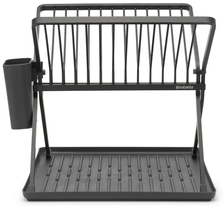 Sötétszürke fém kétszintes edényszárító 37x33 cm – Brabantia