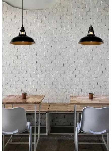 Lucide 43401/31/30 - Függeszték BRASSY-BIS 1xE27/60W/230V fekete