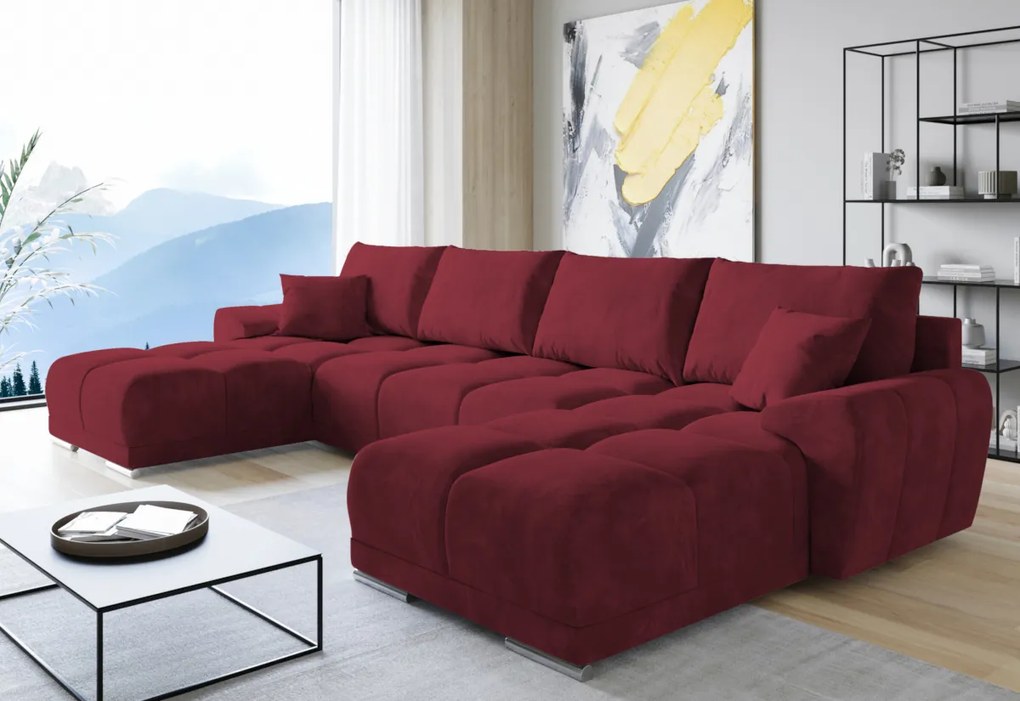 BEGIMIR U ágyazható sarok ülőgarnitúra, 365x85x183, monolith 77