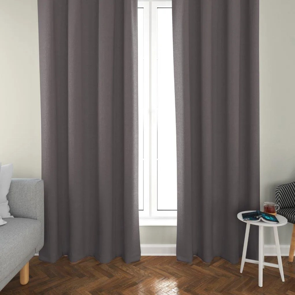 2x OXFORD világosszürke függöny 140x250 cm