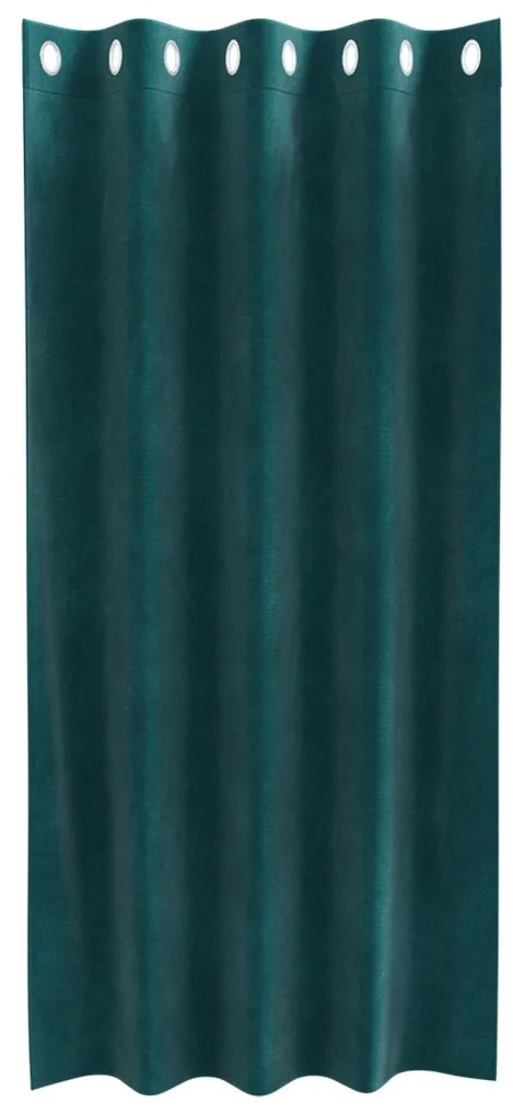 Függönyök függönyökkel 2 pcs Sötétzöld 140 x 175 cm Bársony