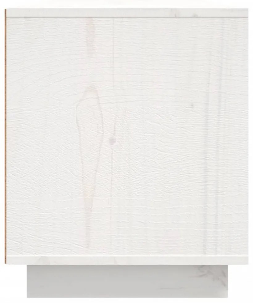 fehér tömör fenyőfa TV-szekrény 156 x 37 x 45 cm