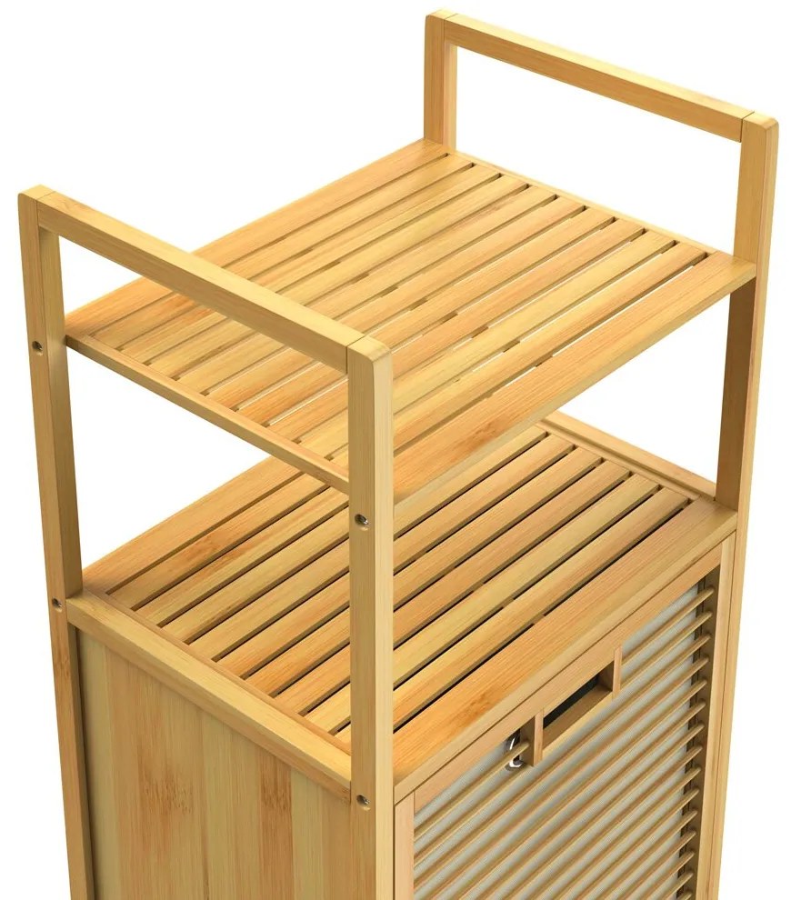 Doris bambusz polc kosárral a szennyesnek Casaria