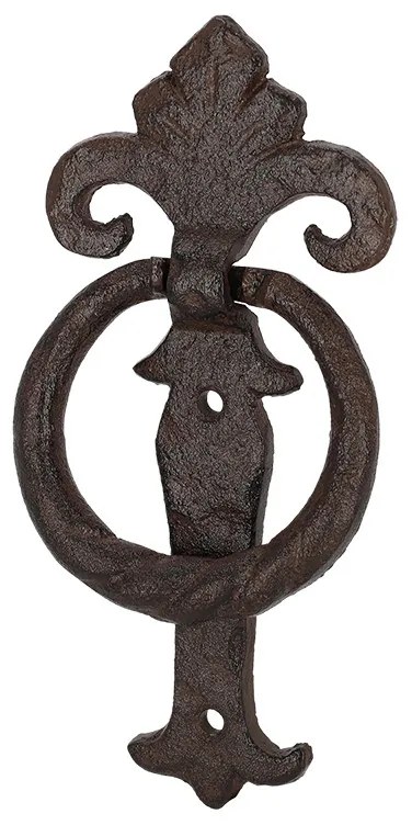 Klasszikus öntöttvas ajtókopogtató, 16 cm