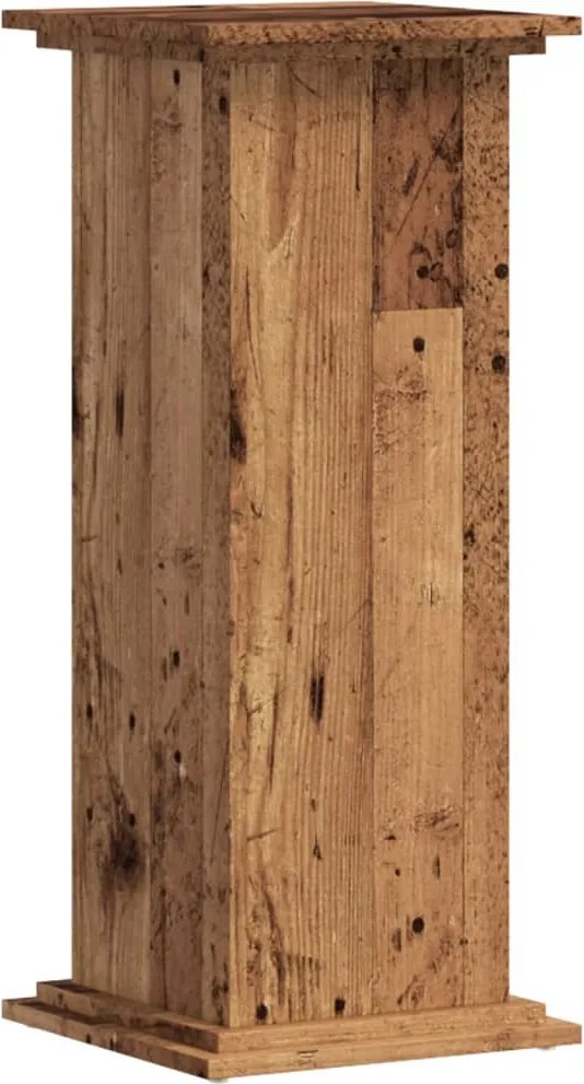 vidaXL antik fa színű szerelt fa növényállvány 33 x 33 x 80 cm