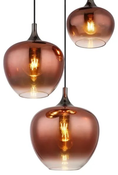 Globo 15548-3HG - Csillár zsinóron MAXY 3xE27/40W/230V réz