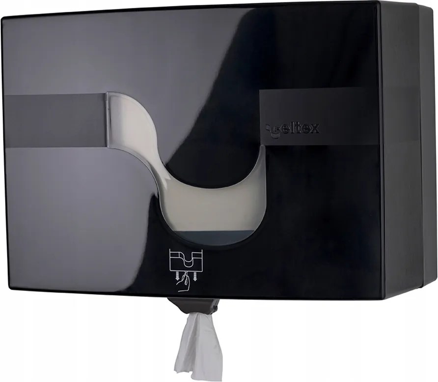 Celtex Easy-pull WC-papír adagoló központi adagolással fekete