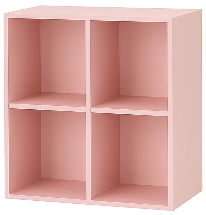 Boxie nyitott fali szekrény 80x80x37 cm pink