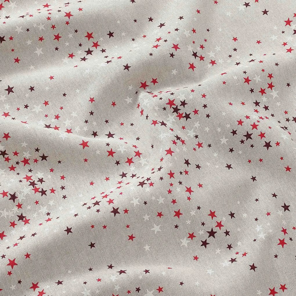 Goldea karácsonyi párnahuzat valencia - csillagok natúr alapon 50 x 50 cm