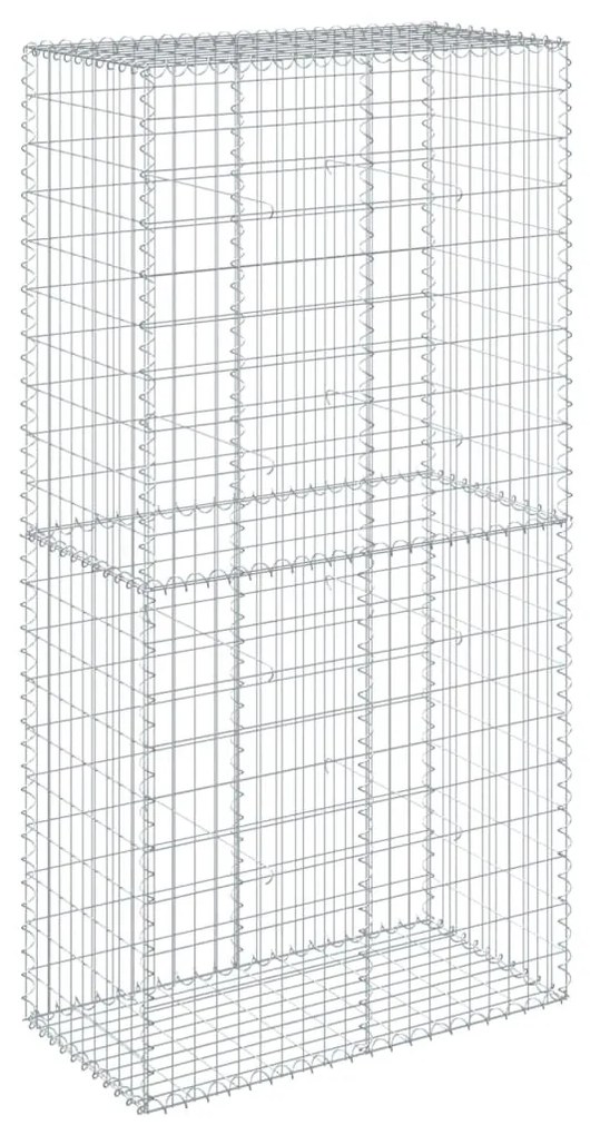 horganyzott vas gabion kosár fedéllel 100 x 50 x 200 cm