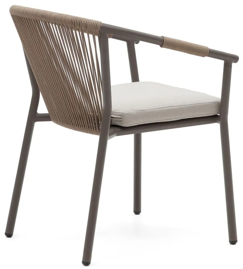 Bézs fém kerti szék Xelida – Kave Home