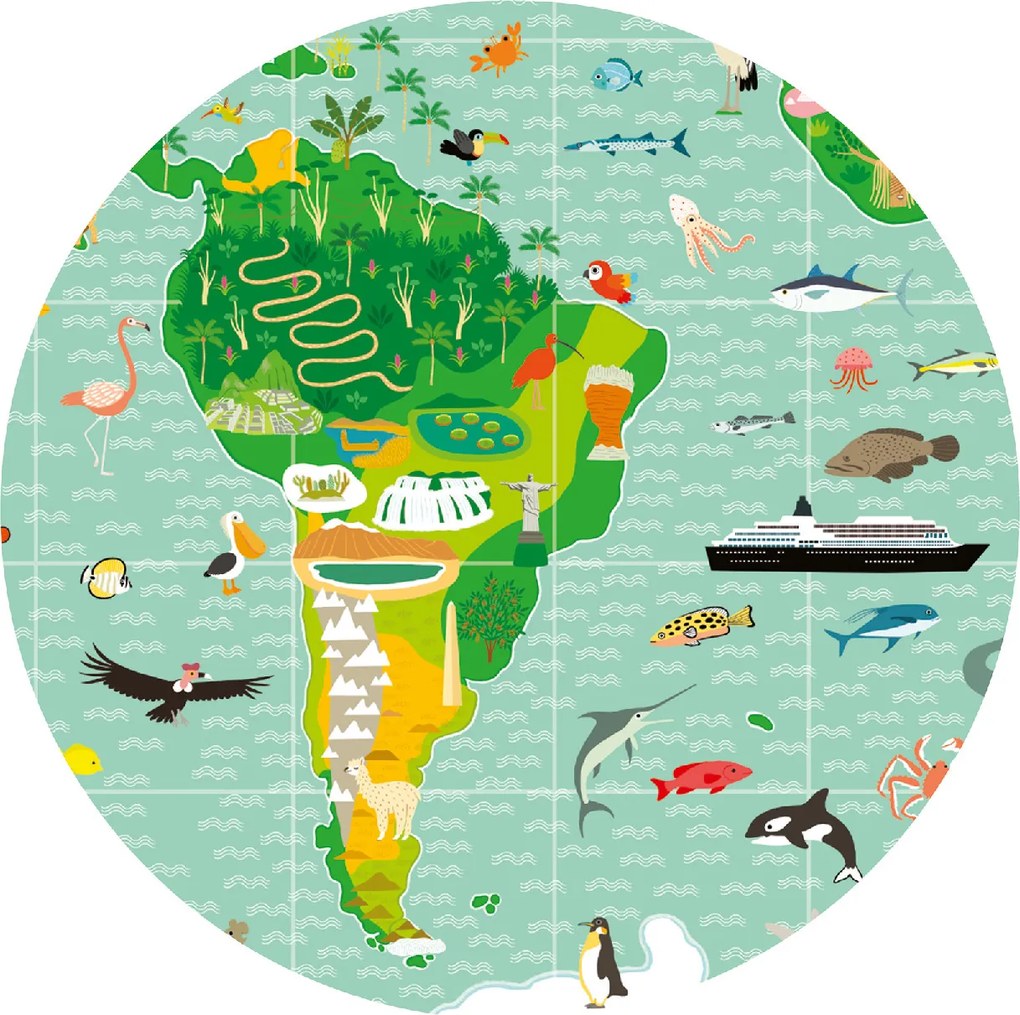 Megfigyeltető puzzle - Lenyűgöző világ, 200 db-os - A round the world + booklet