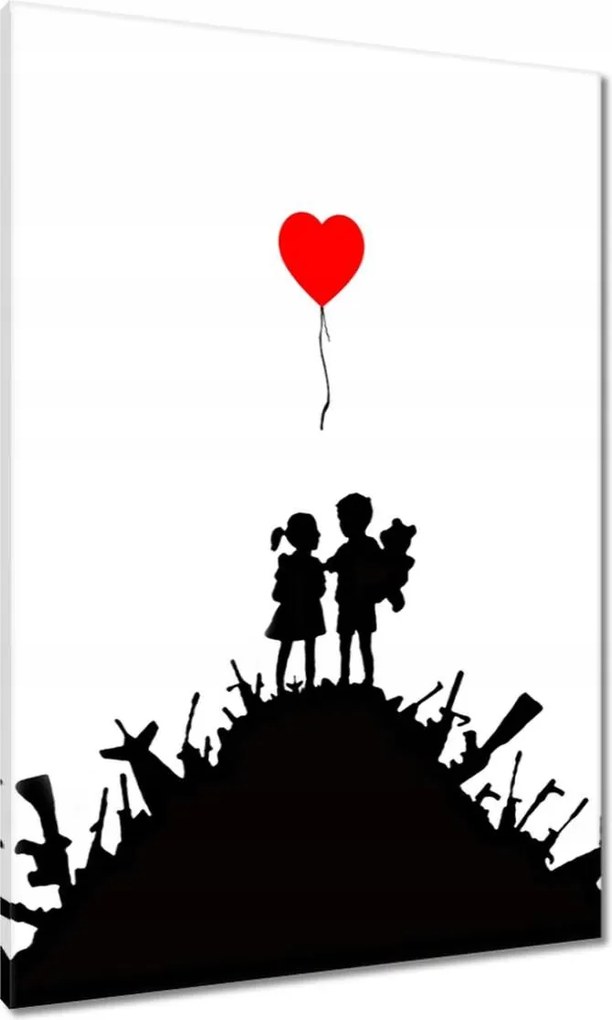 Vászonkép 70x100 Banksy Gyerekek a tetején