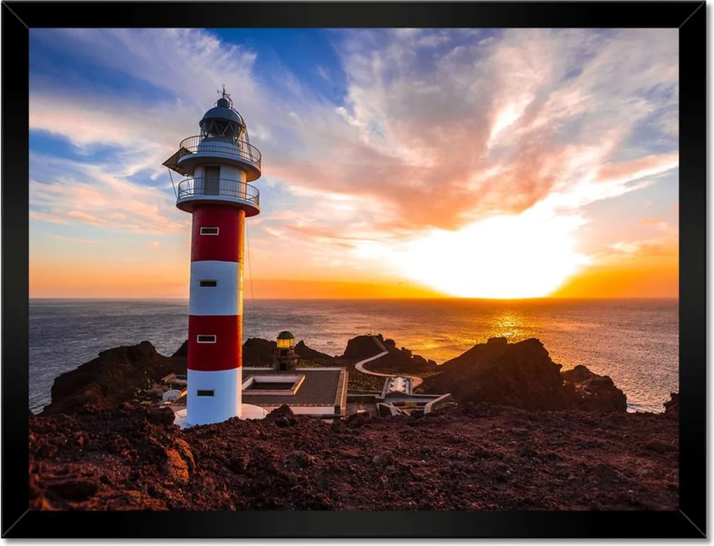 Poszterek keretben 40x30 Punta Teno világítótorony