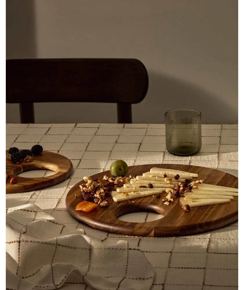 Szervírozó fa vágódeszka ø 30,5 cm Klot – Kave Home