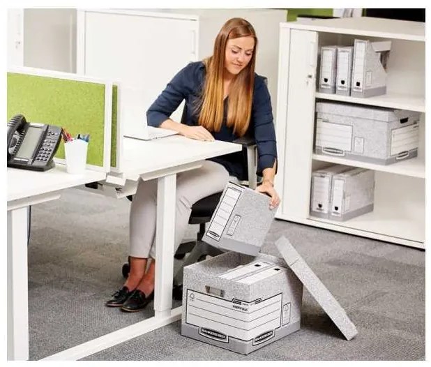 Fellowes Bankers Box Fast Fold archiváló konténer - 10 db, szürke