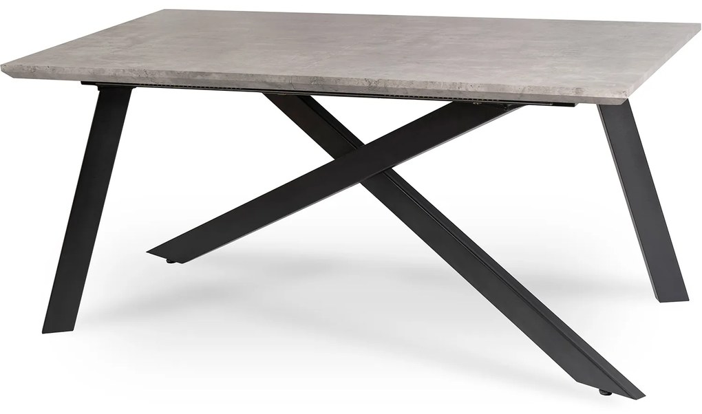 Összecsukható asztal Hamilton 160-200 cm szürke beton