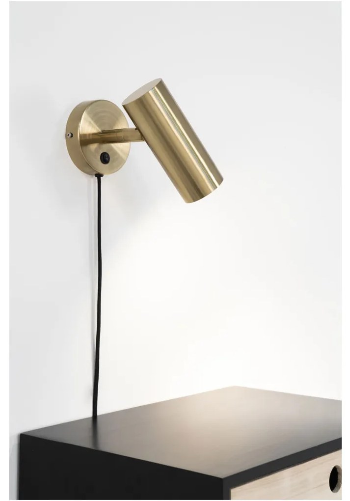Paris fali lámpa, réz, 190 cm fonott kábel
