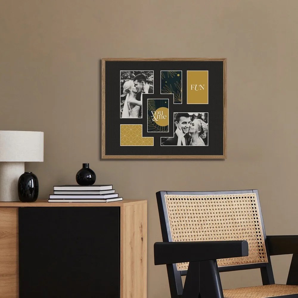 Képkeret 42x52 cm Kyoto Black – Styler