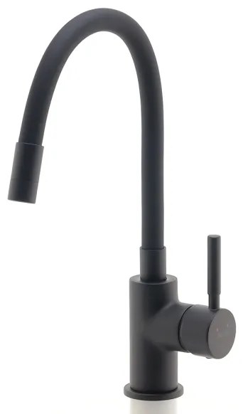 FERRO - Mosogató csap rugalmas karral matt fekete