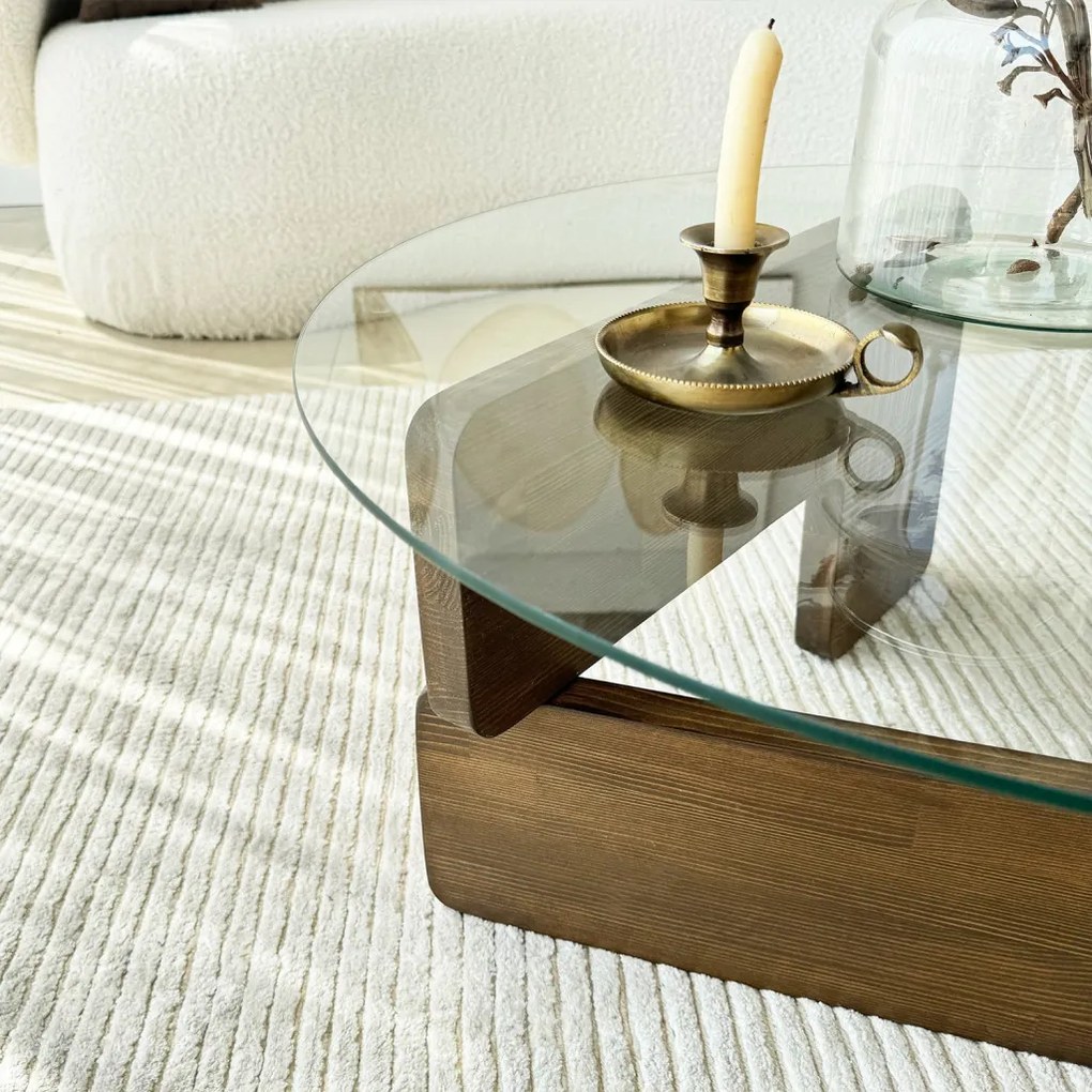 Mia - Walnut, Transparent