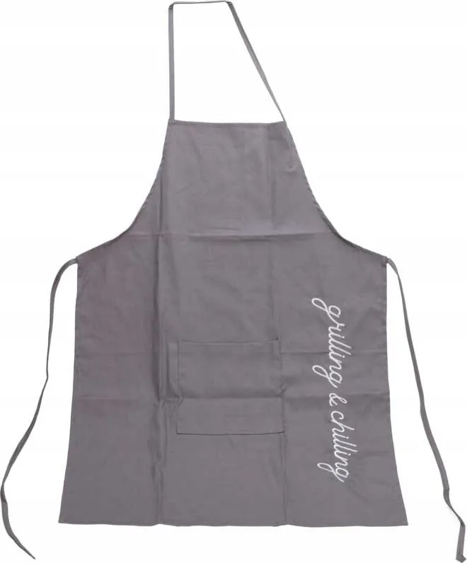 Konyhai Kötény Pamut Kötény Taupe Zsebbel 60 x 84 cm