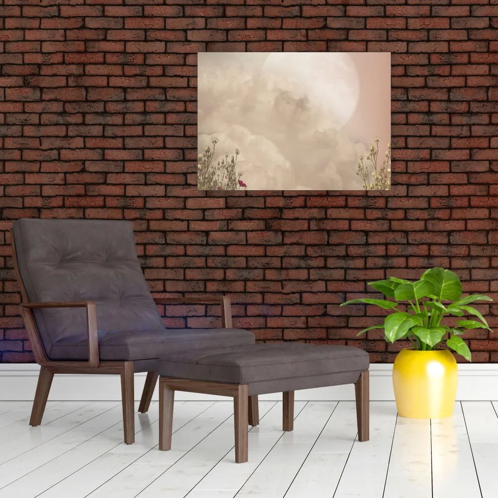 Kép - Rózsaszín telihold (70x50 cm)