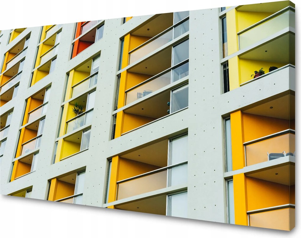 Vászonkép Blokk Lakás Épület Városépítészet 70x50