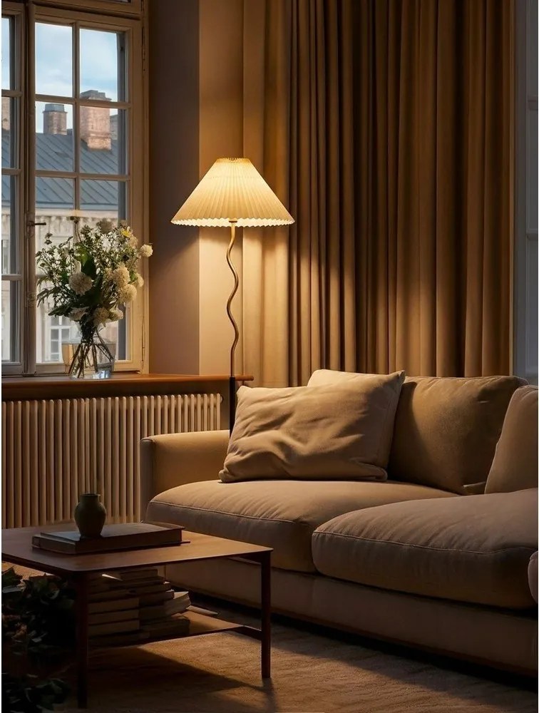 Fekete-aranyszínű állólámpa (magasság 172 cm) Closy – Mauro Ferretti