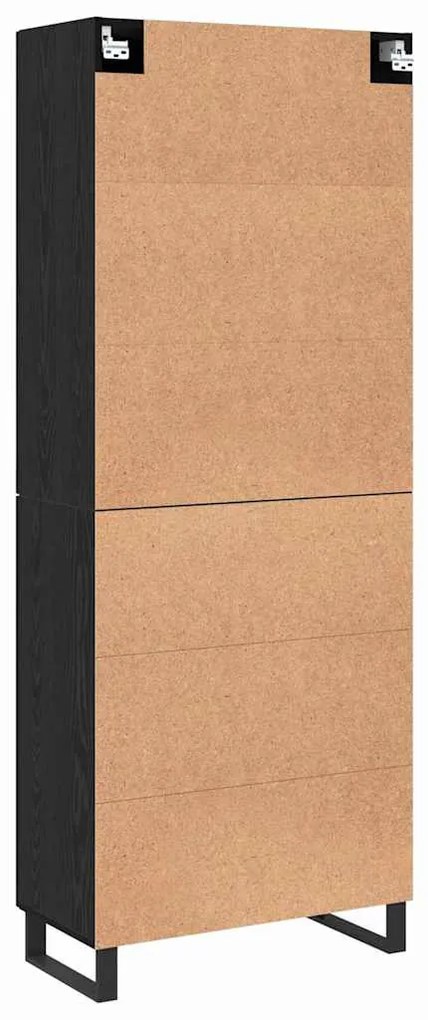 Magasfiú Musta tammi 69.5 x 34 x 90 cm Faanyag