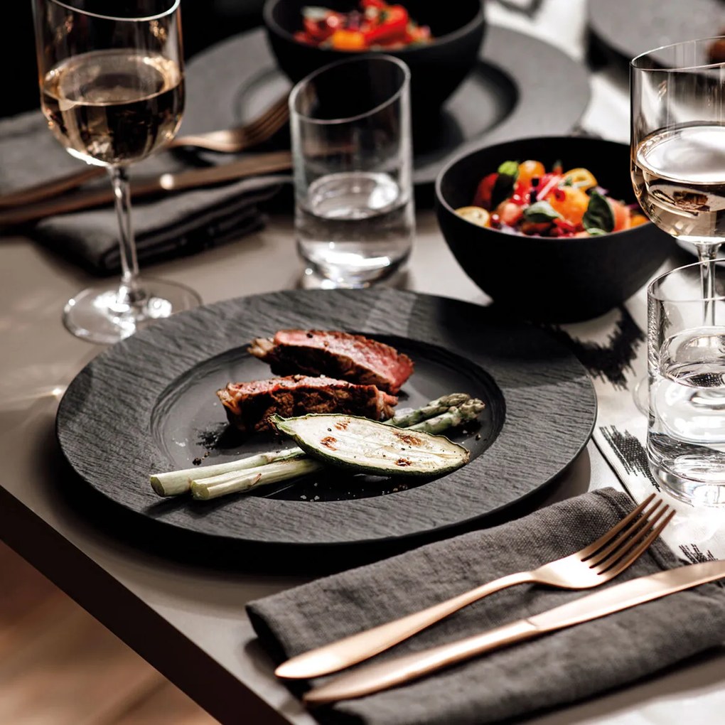 Lapos tányér, Manufacture Rock kollekció - Villeroy & Boch