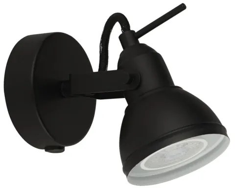 Searchlight 1541BK - Fali spotlámpa FOCUS 1xGU10/50W/230V fekete