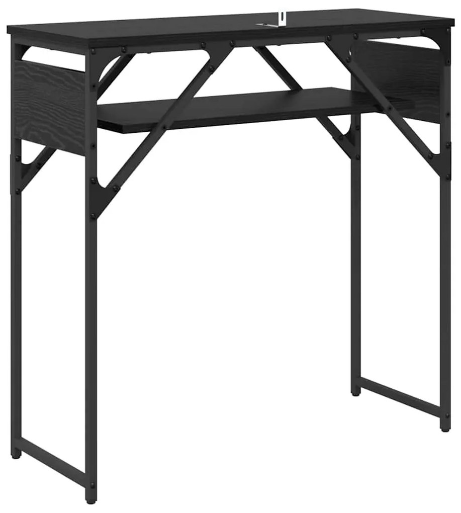 Konzolasztal Musta tammi 75x30x75cm Faanyag