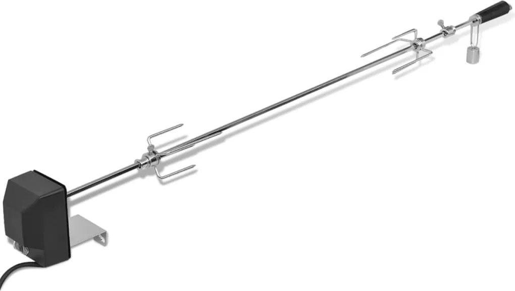 vidaXL BBQ forgónyárs motorral acél 1200 mm
