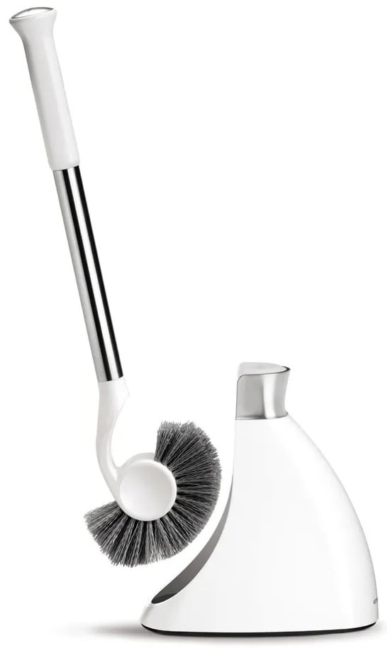 Fehér acél wc-kefe - simplehuman