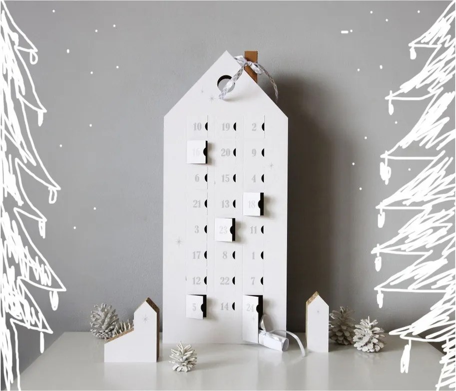 Adventi naptár ezüstszínű számokkal - Unlimited Design for kids