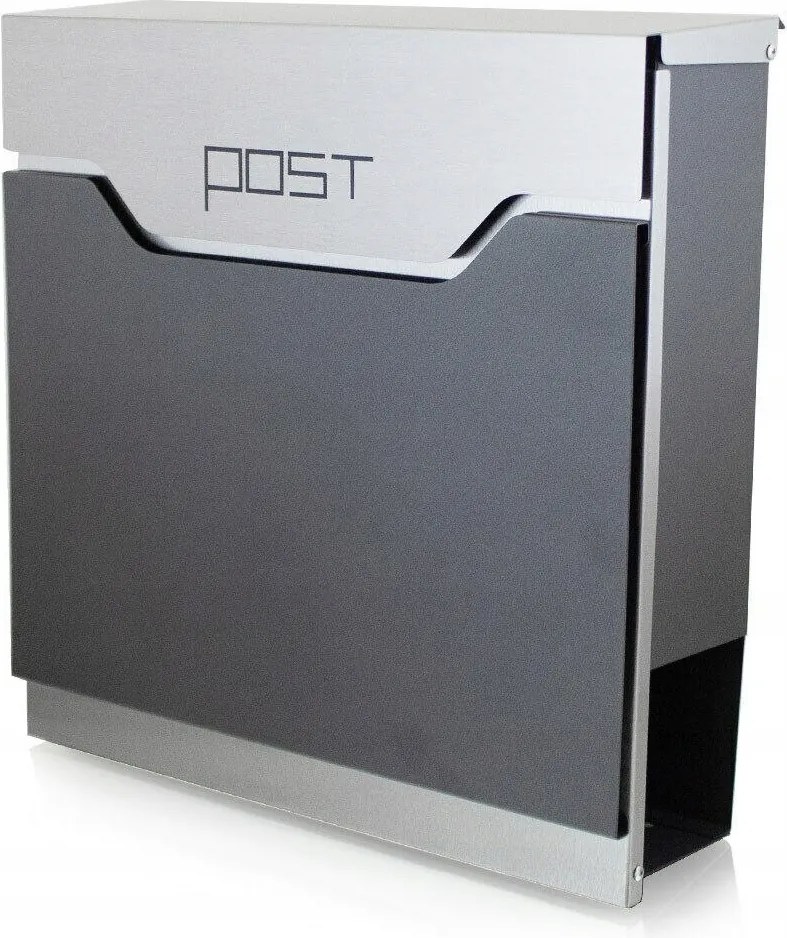 Újságtartó Doboz Grafit Acél Modern