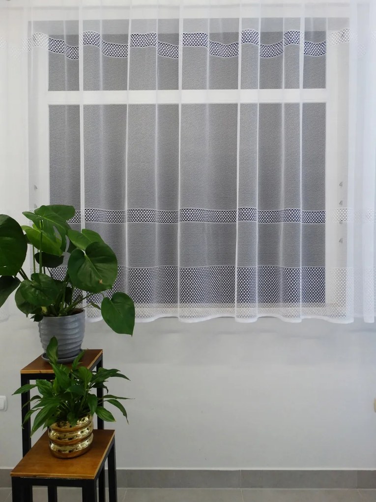 Mg Függöny Áttört 342281 Fehér 250x160cm készre varrva Bt M