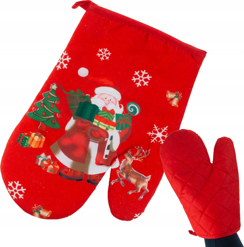 Konyhai Kesztyű Karácsonyi Mancs Mikulás Karácsony A Konyhában