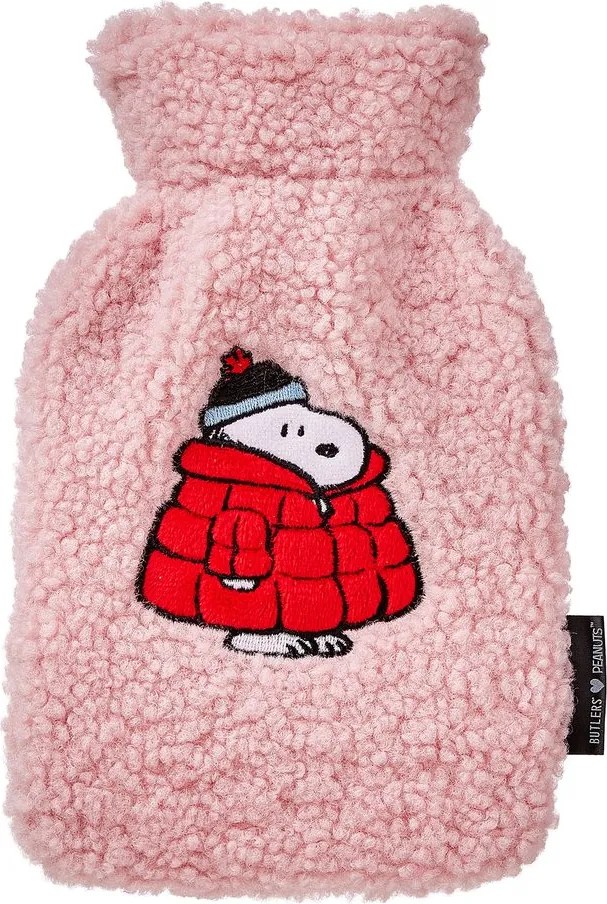 PEANUTS melegvizes párna 22cm , Snoopy kabátban