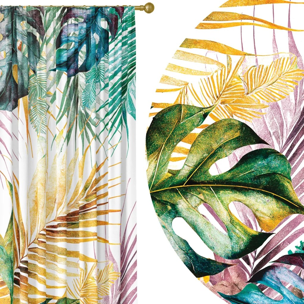 Kész Függöny Béka Szalag 140X250 Függöny Levelek 126 Rövidítés Ingyen