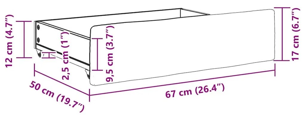 2 db krémszínű szerelt fa és műbőr ágynemű tartó fiók