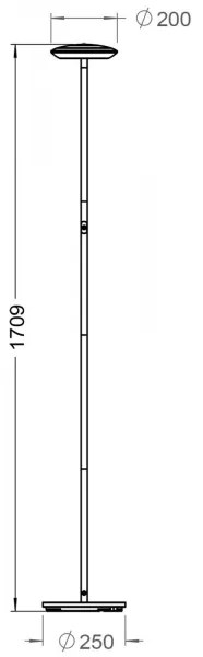 Deko-Light 343029 - LED állítható állólámpa BERMUDA LED/18W/230V 3000K fehér