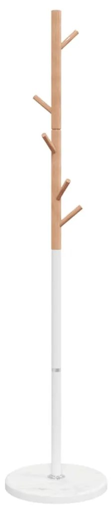 fehér porszórt vas ruhafogas 172 cm