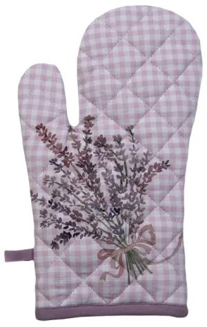 Edényfogó kesztyű 18x30cm, 100% pamut, Lavender Garden