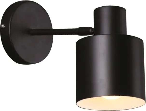 Maxlight Fali lámpa Black 1xE27 60W, fém, fényerőszabályozható